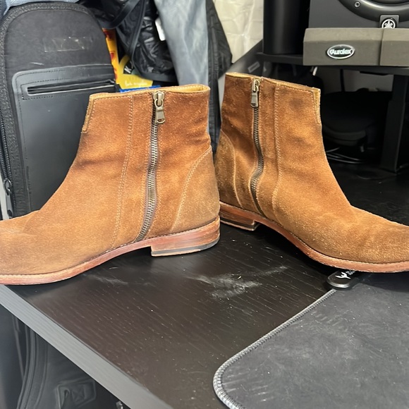 Billy Reid Paglia Moto Zip Up Boot - Picture 2 of 5